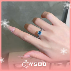 【#161 VIPStreamers】1CT Moissanite Rings 925 Sterling Silver