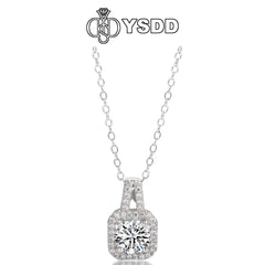 【#140 YSDD】925 Sterling Silver Moissanite Necklace&Earring Buds