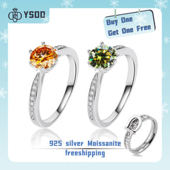 【#159 YSDD】925 Sterling Silver Moissanite Rings