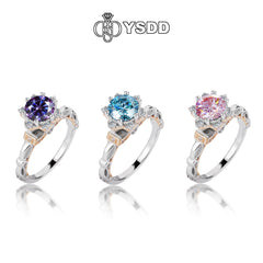 【#161 YSDD】925 Sterling Silver Moissanite Rings