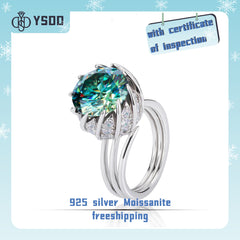 【#73 BeHost】925 Sterling Silver 5CT Moissanite Rings