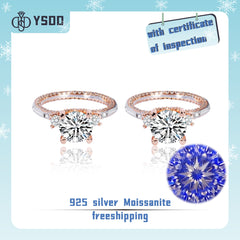 【#18YIYO   】925 Sterling Silver Moissanite Rings