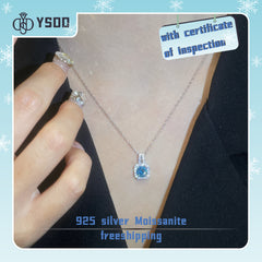 【#86 YSDD】925 Sterling Silver Moissanite Necklace