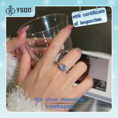 【#18YIYO   】925 Sterling Silver Moissanite Rings
