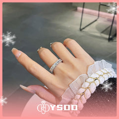 【#102 VIPStreamers】925 Sterling Silver Emerald Cut Moissanite Rings