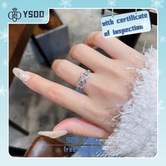 【#85 YSDD】925 Sterling Silver Moissanite Rings