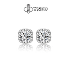 【#140 YSDD】925 Sterling Silver Moissanite Necklace&Earring Buds