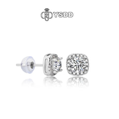 【#140 YSDD】925 Sterling Silver Moissanite Necklace&Earring Buds